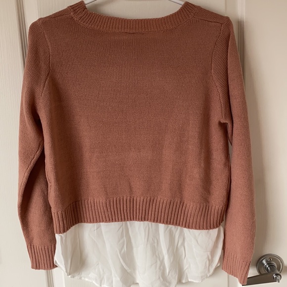 H&M Pink Sweater with Dress Shirt S - Picture 5 of 5